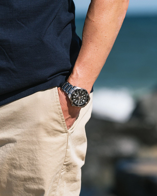 Promaster Diver Men s Eco Drive BN0200 56E Steel Watch CITIZEN